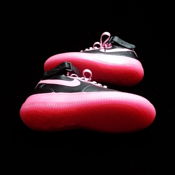 Nike Pink & Black Custom Air Force 1sπ - Picture 11 of 15